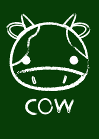 Simple Cow on a Blackboard theme