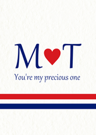 M&T Initial -Red & Blue-