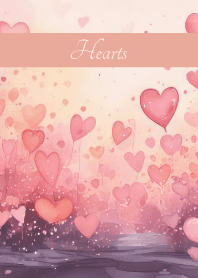 Heart Day on pink & blue