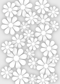 Pastel Flower [ Gray ] No.2