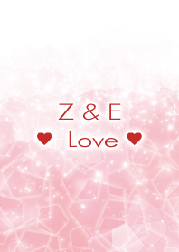 Z & E Love Crystal Initial theme