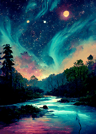 Beautiful starry night view#1651