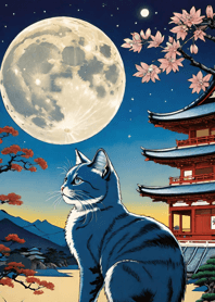 Cat under the Moon 66aFf6
