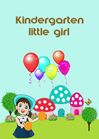 Kindergarten little girl