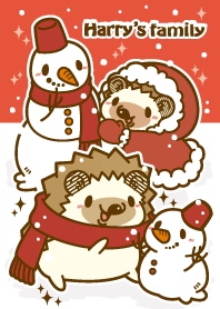 ハリーさん一家 雪だるまver