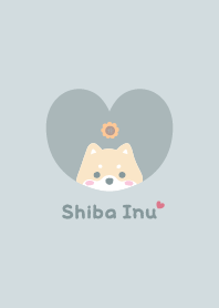 Shiba Inu2 Sunflower [GreenBlue]