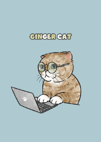 gingercat9 - sea blue
