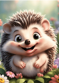 Hedgehog sweet smile