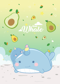 Whale Unicorn Love Avocado Pretty