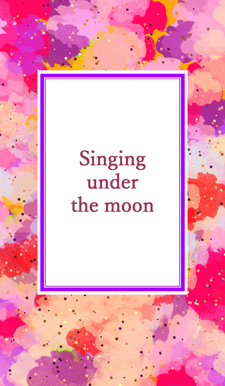 Singing under the moon 08 #illustration