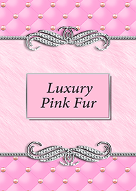 Luxury pink color fur