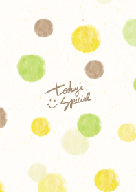 Watercolor circle 4 colors9 from Japan