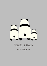 Panda's Back -Black 2-