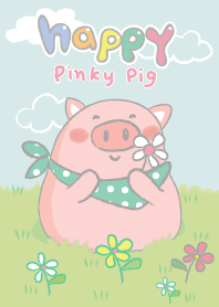 Happy pinky pig