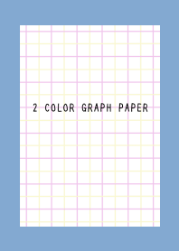 2 COLOR GRAPH PAPER/PINK&YEL/DUSTY BLUE