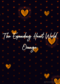 The expanding heart world orange