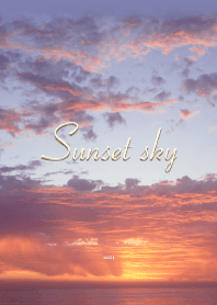 Simple sunset sky from Japan