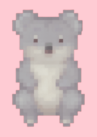 Koala Pixel Art Theme  Pink 03