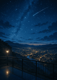 Starlit City Beneath Silent Skies