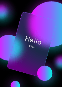 Glass Icon - Neon light