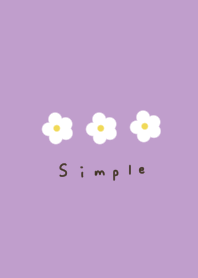 Purple. Flowers.