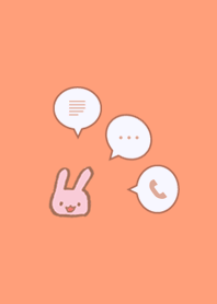 Rabbit & Simple orange &black