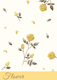 Flower 002-2 (rose/Yellow/Brown)