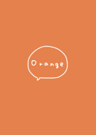 Loosely handwritten orange color.