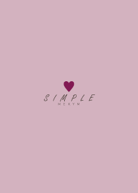 DUSKY-PINK BROWN SIMPLE HEART 16