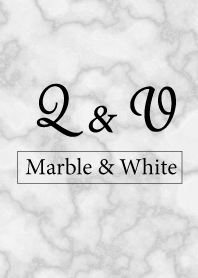 Q&V-Marble&White-Initial