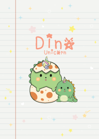 Dino Unicorn Paper Note Lover
