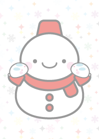 cute red snowman theme2