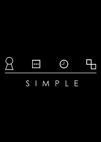 シンプル（ブラック）Ver.4 文字入り