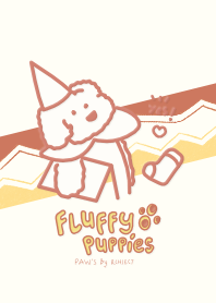 可愛的PAW毛茸茸小狗（夏季）