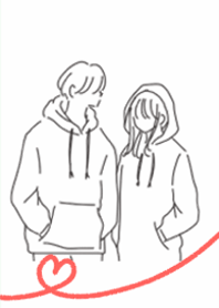 Fashionable lovers White