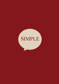 Sophisticated burgundy. Simple.