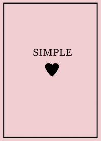 SIMPLE HEART =black pink2=