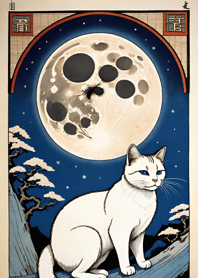 Cat under the Moon 8C842d