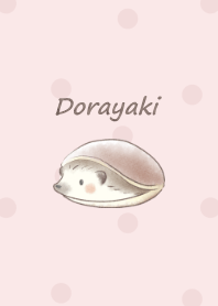 Hedgehog and Dorayaki -pink- dot