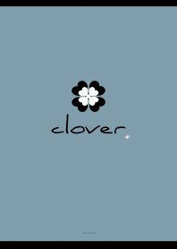 Dull Blue : Fashionable lucky clover