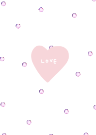 Sparkling pink and hearts.