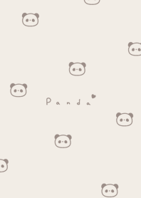熊貓. beige brown