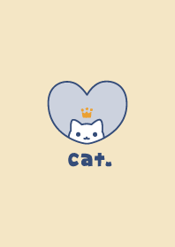 ねこ王冠[ネイビー]