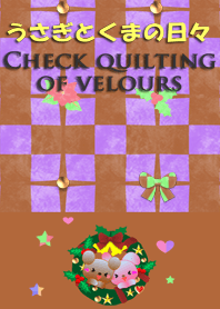Rabbit and bear daily<Velours,Christmas>