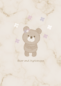 Hydrangea and bear brown06_2