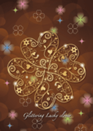 Glittering Lucky Clover Line Theme Line Store