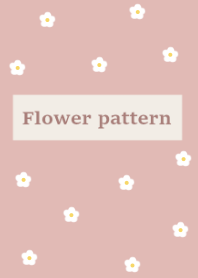 flower pattern :dustypink
