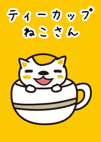 Cat in the teacup