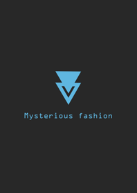 Mysterious minimalist blue triangle