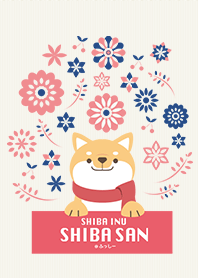 SHIBAINU SHIBA SAN -ネイビーピンク-